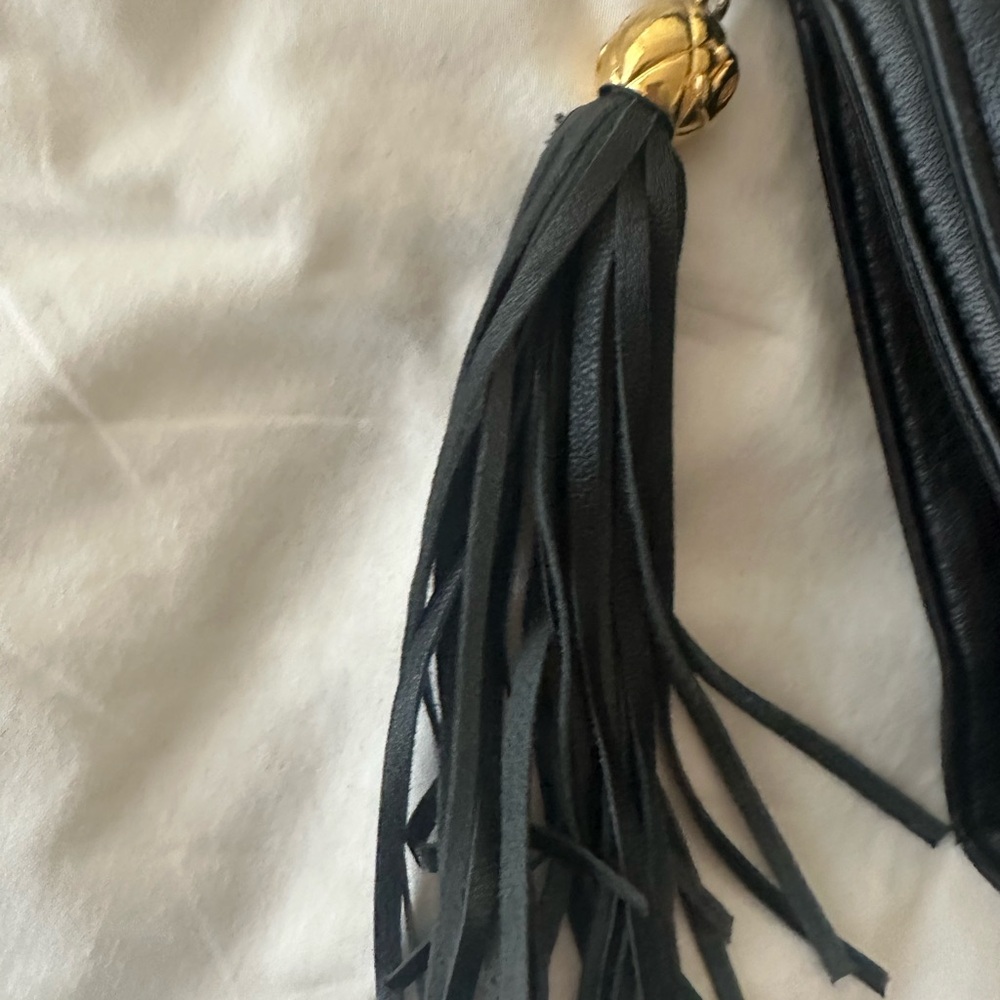 Chanel Black Crossbody Bag with Chain and Tassel - Picture 4 of 14
